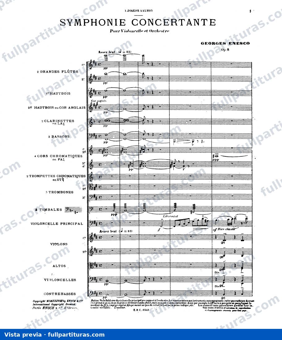 Symphonie concertante, Op.8 — preview