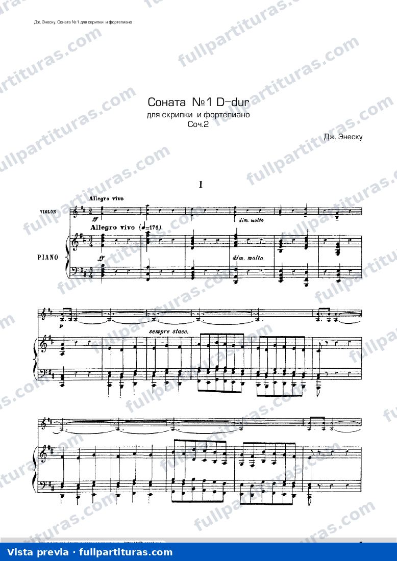 Violin Sonata No.1, Op.2 — preview