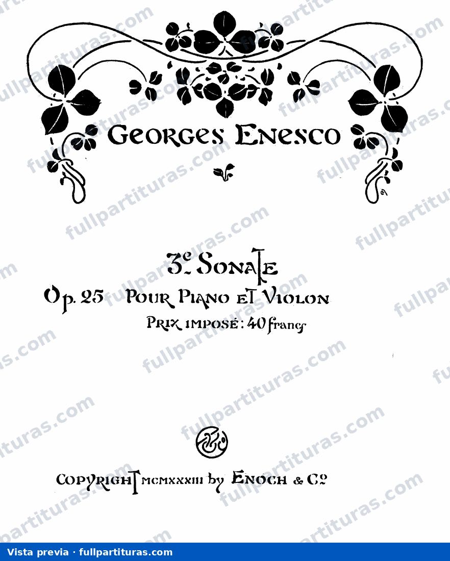 Violin Sonata No.3, Op.25 — preview