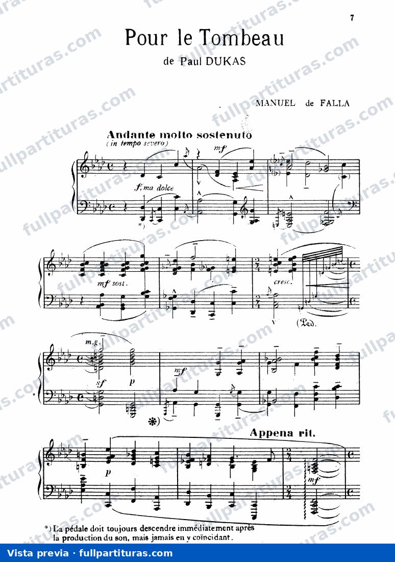 Pour le tombeau de Paul Dukas — Vorschau