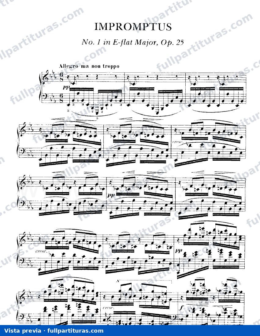 Impromptu Nº 1 Op. 25 — preview