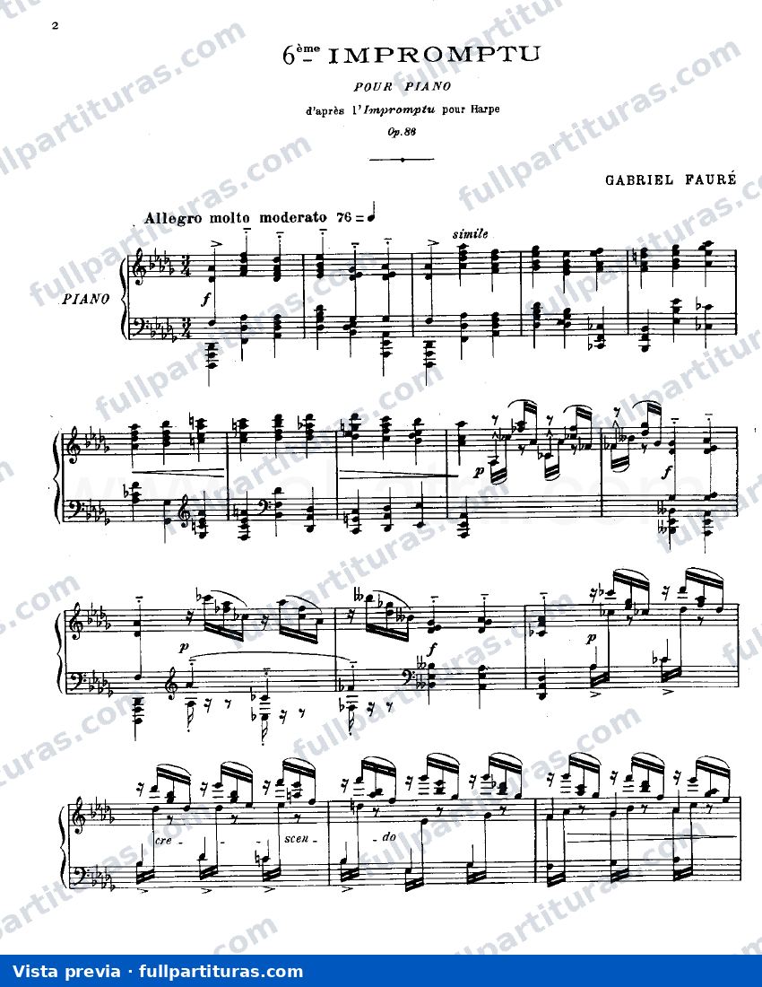 Impromptu Nº 6 Op. 86 — preview