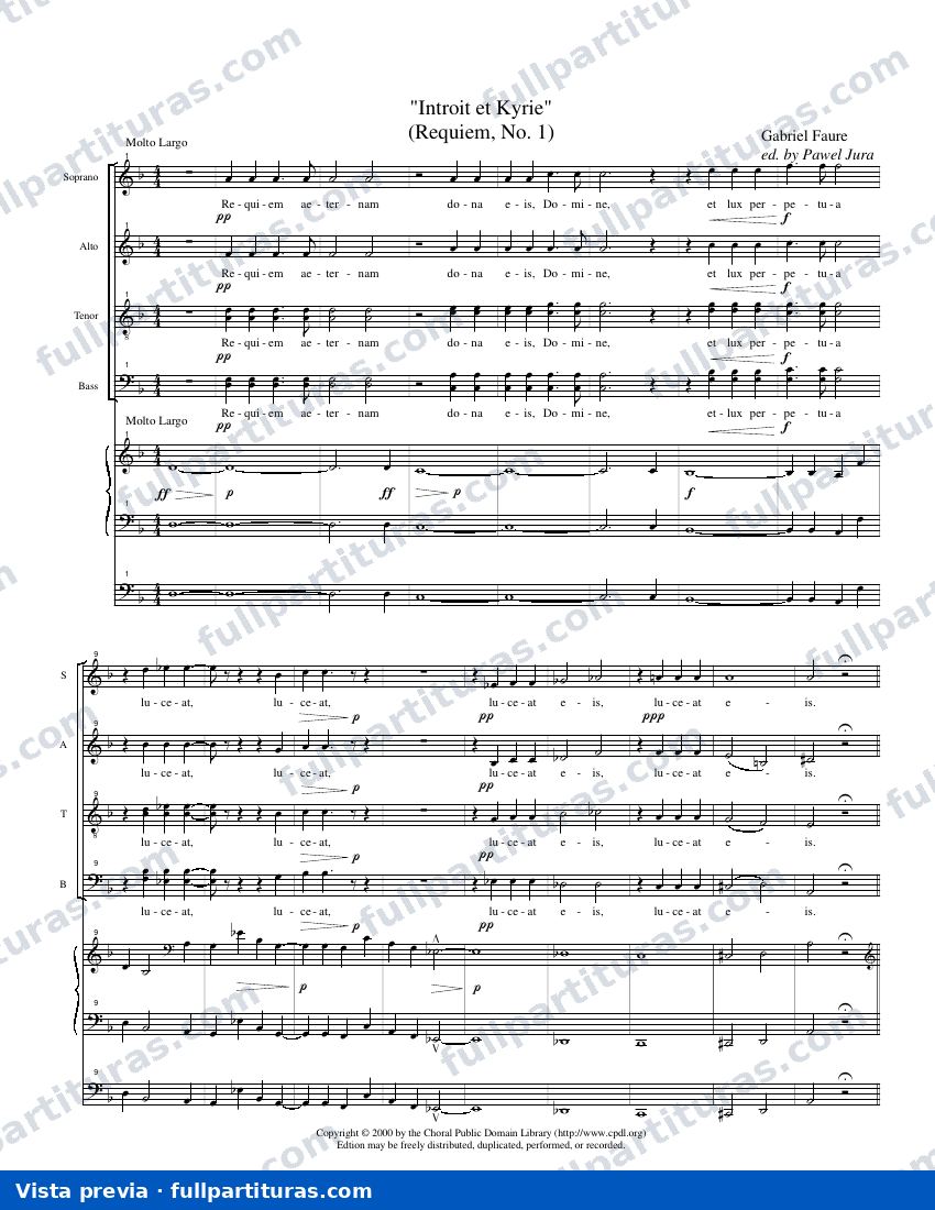 Requiem: Versión para coro y órgano — Vorschau