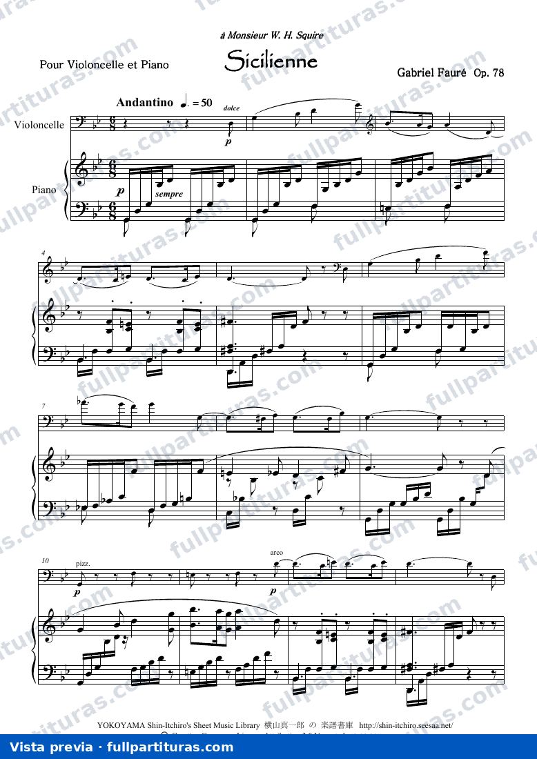 Versión para piano y cello — preview