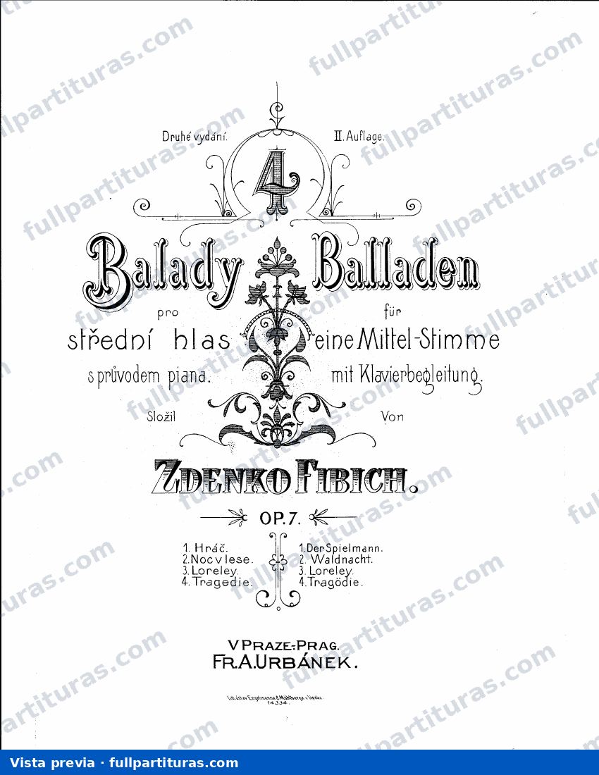 4 Ballades, Op.7 — preview