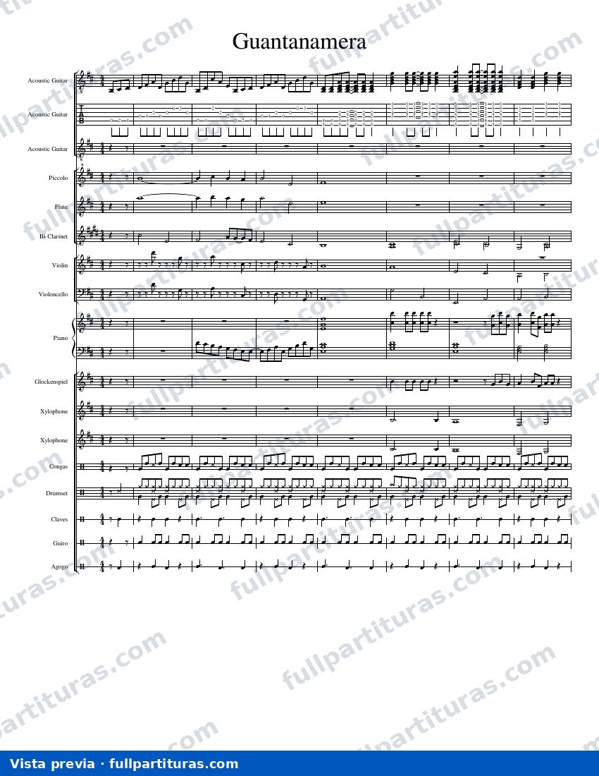 Guantanamera (versión instrumental) — vista previa