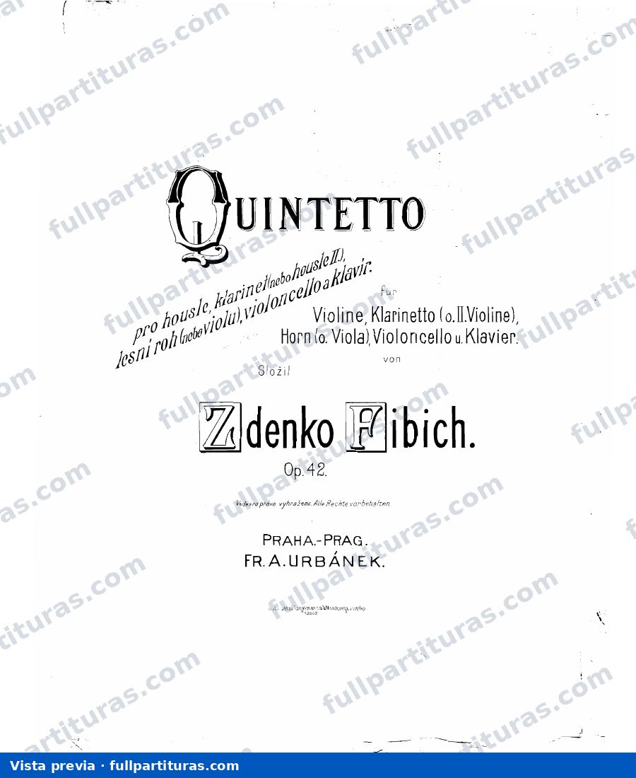 Quinteto, Op.42: Piano — preview