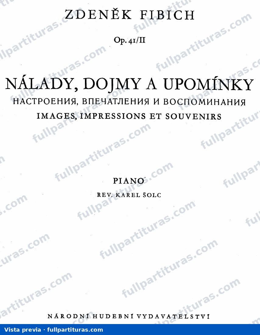 Moods, Impressions, and Souvenirs, Op.41: Souvenirs 2 — preview