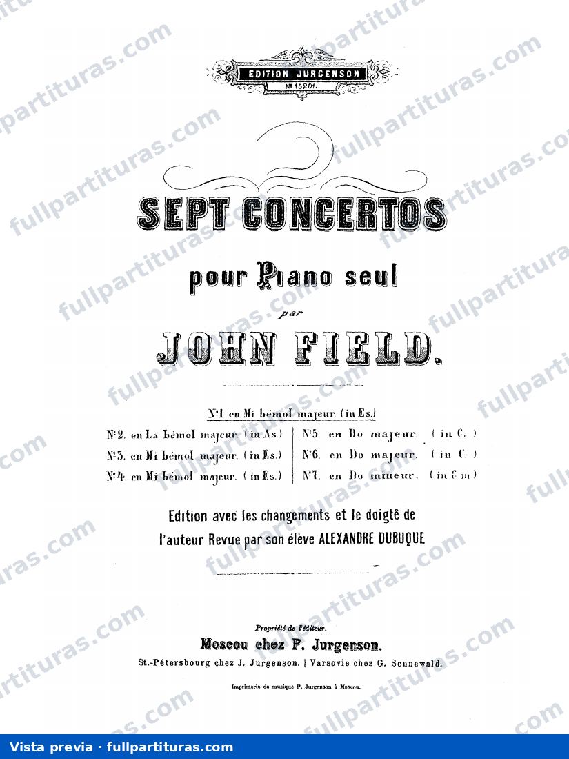 Piano Concerto No.1, H27 — preview