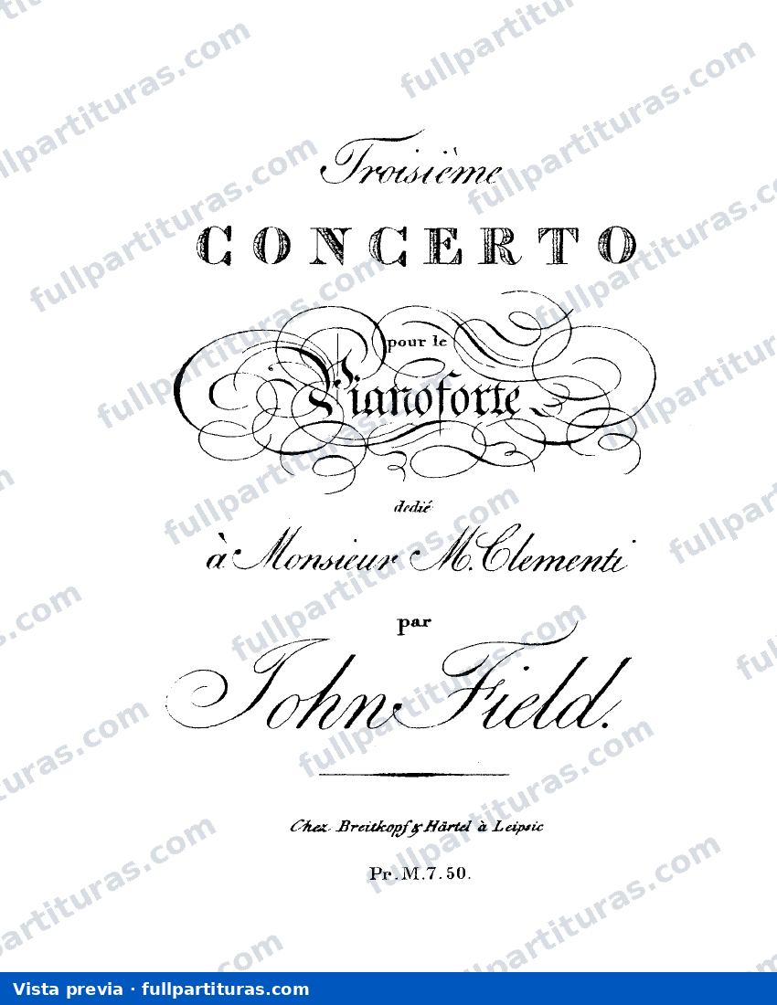Piano Concerto No.3, H32 — preview