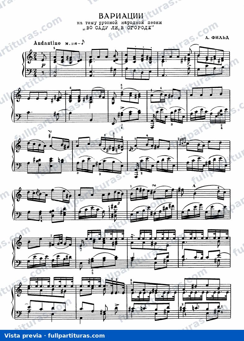 Variations on a Russian Folksong — preview