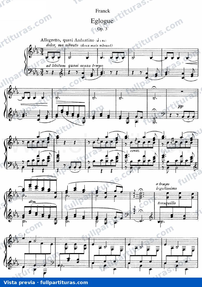 Cuarteto para Cuerdas en Re M: Eglogue Op. 3 — preview