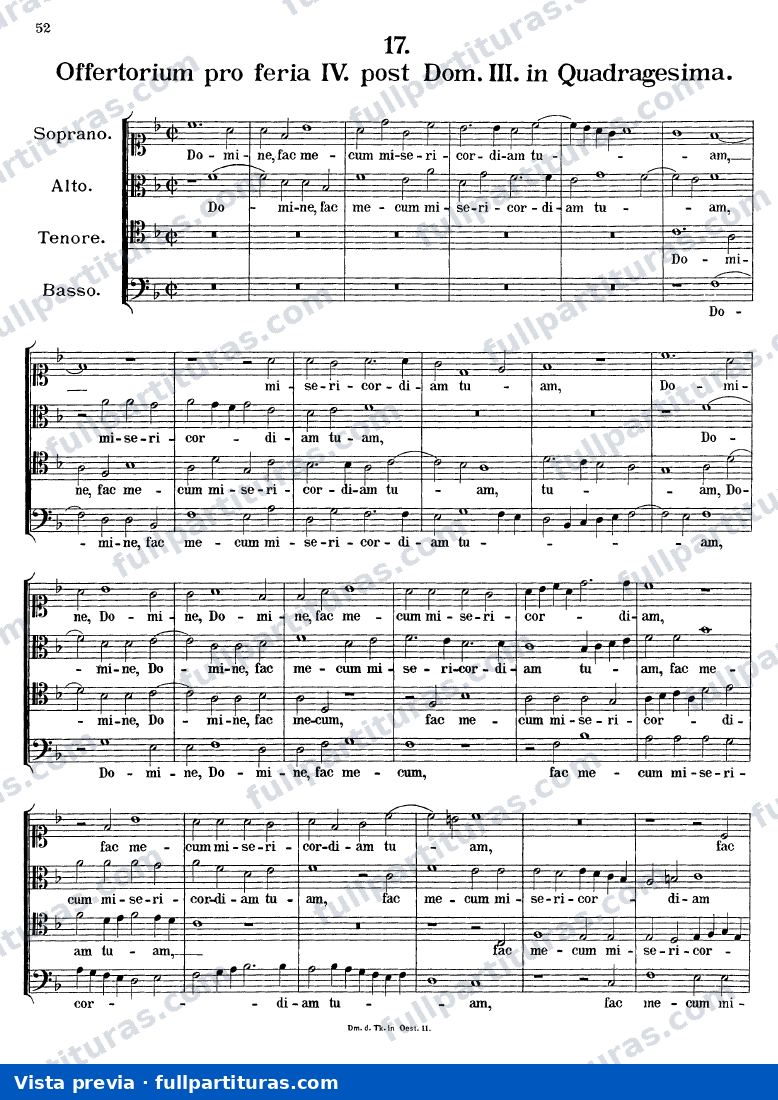 Costanza e fortezza, K.315: Domine fac mecum misericordiam, K.155 — preview