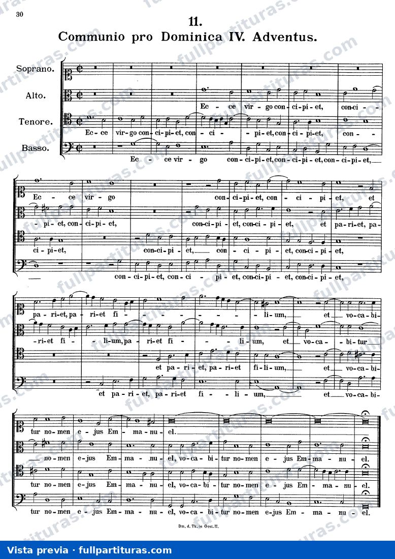 Ecce virgo concipiet, K.287 — preview