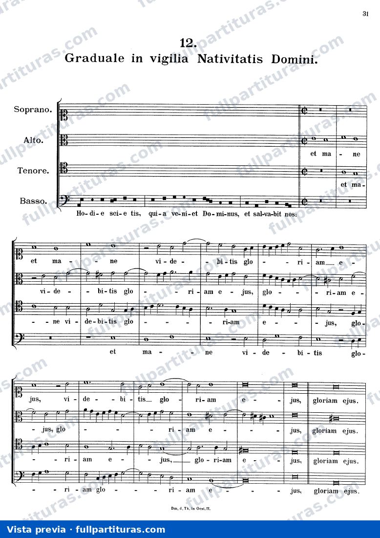 Et mane videbitis gloriam, K.142 — preview