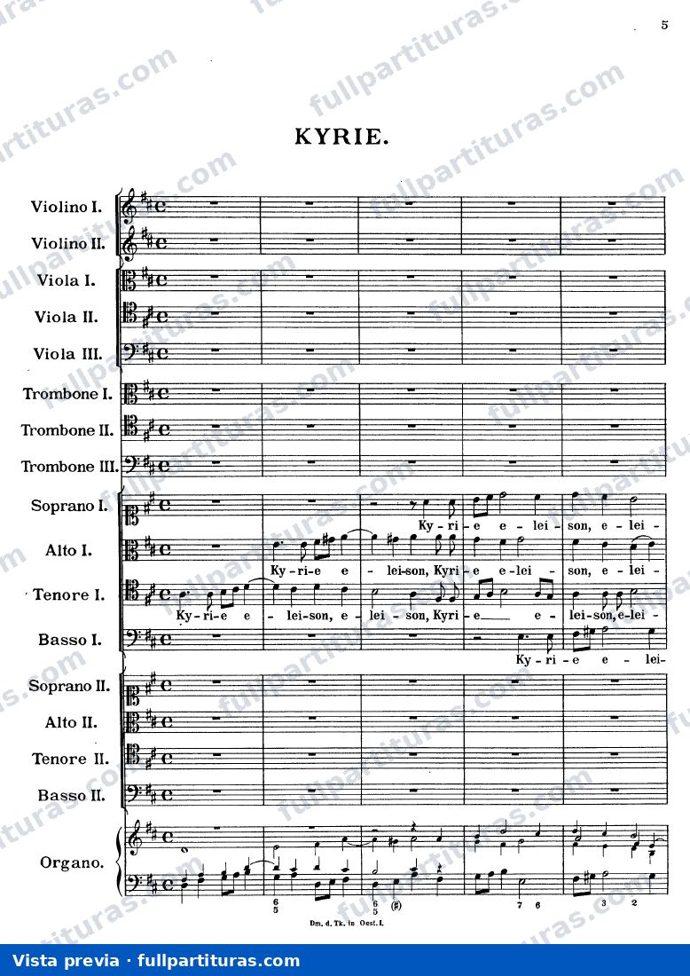 Missa Sanctissimæ Trinitatis, E.113 — preview
