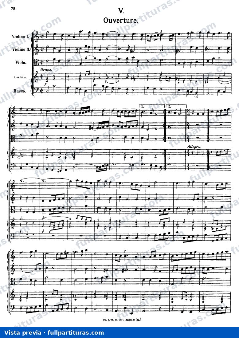 Overture in C major, K.356 — preview