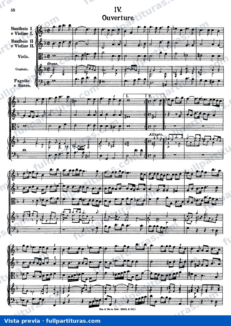 Overture in G minor, K.355 — Vorschau