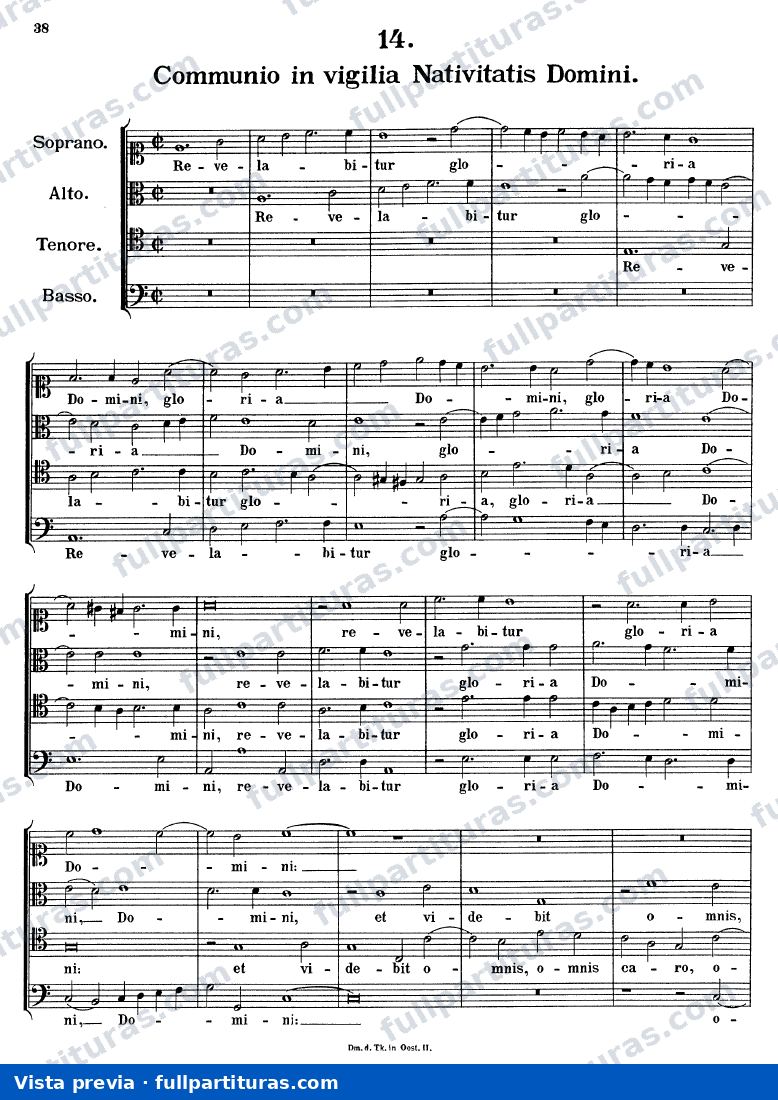 Revelabitur gloria Domini, K.284 — preview
