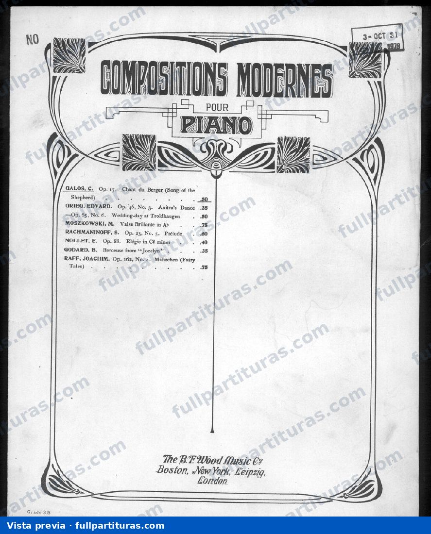 Nocturne No.3, Op.17 — preview