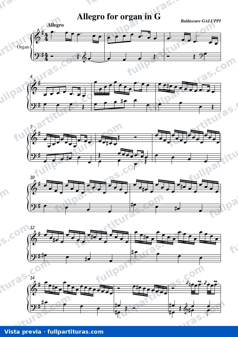 Allegro in G — preview