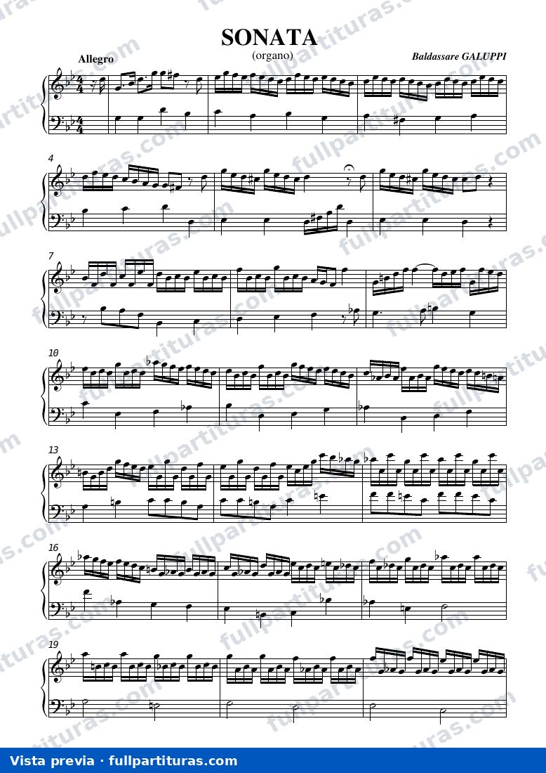 Sonata para Órgano in B-flat — preview