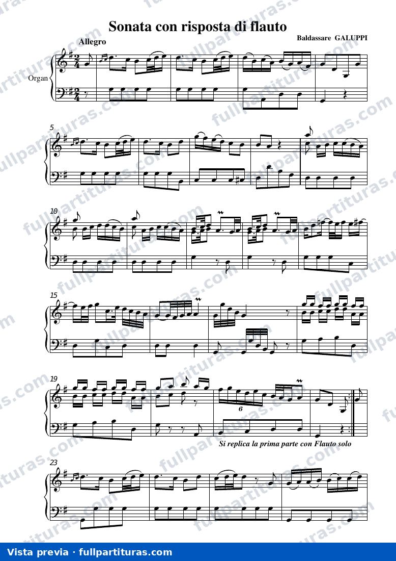 Sonata con risposta di flauto — preview