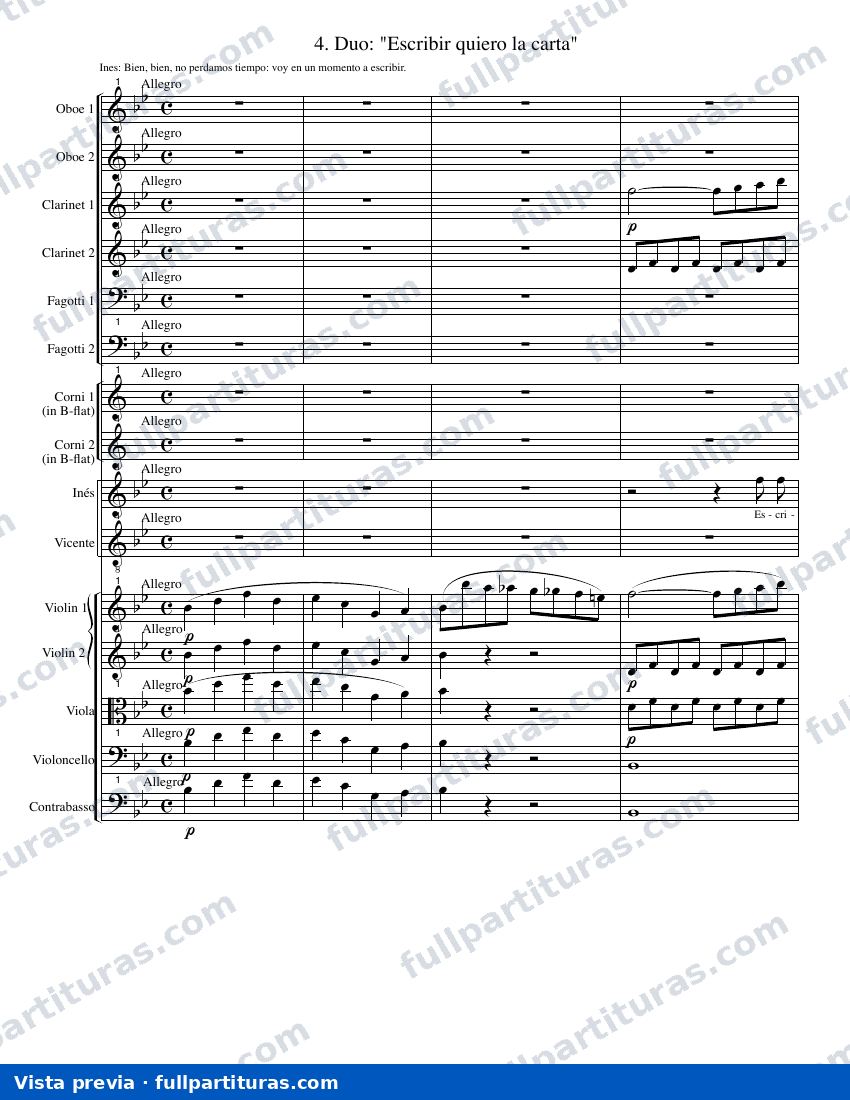 Escribir quiero la carta — preview