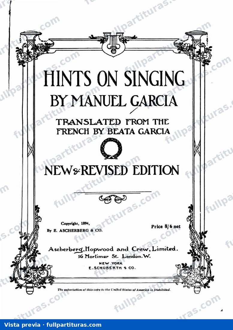 Hint of singing — preview