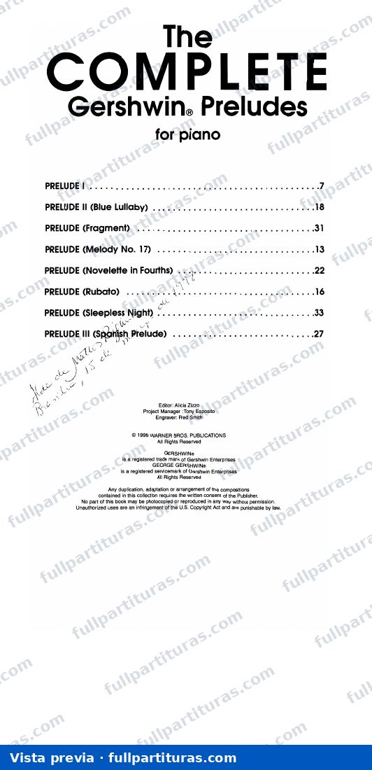 8 Preludios para piano — preview