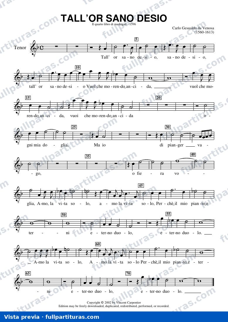 Tenor — vista previa
