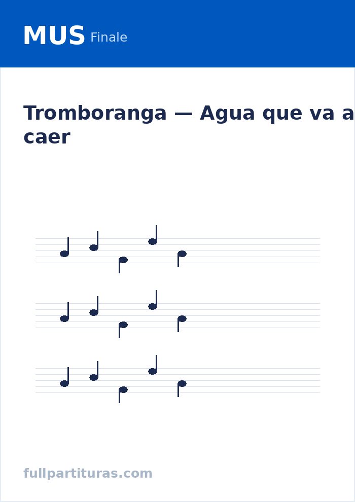 Agua que va a caer — Vorschau