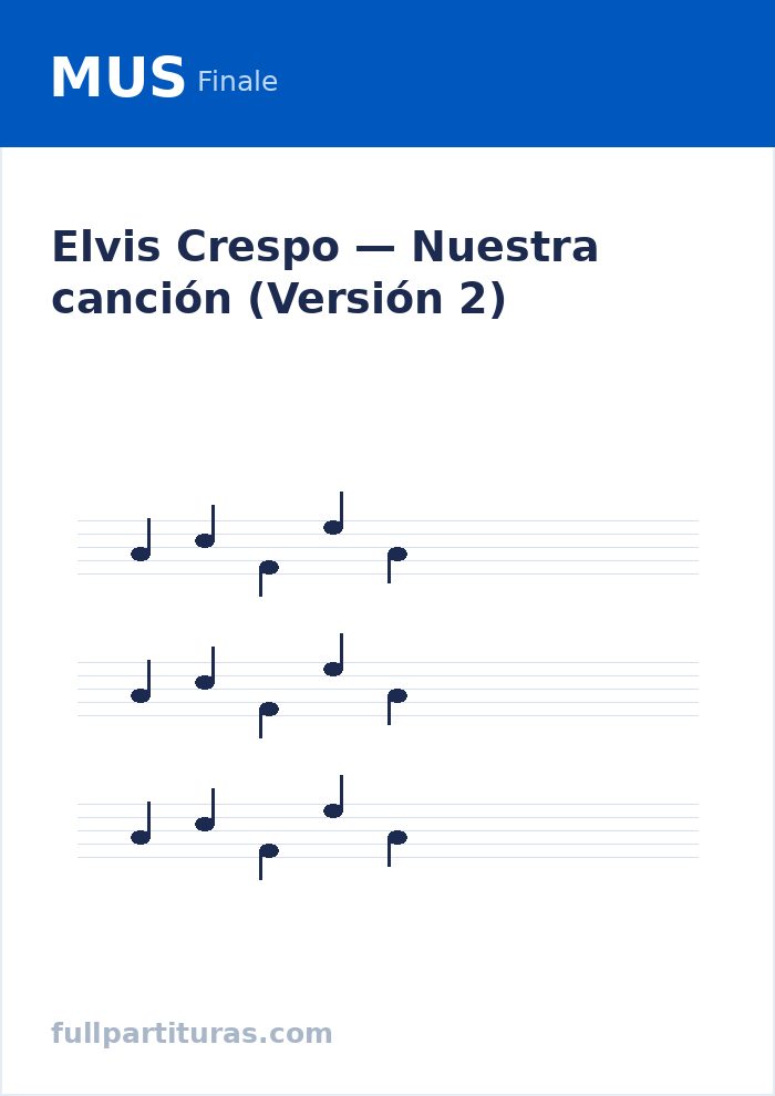 Nuestra canción (Versión 2) — Vorschau