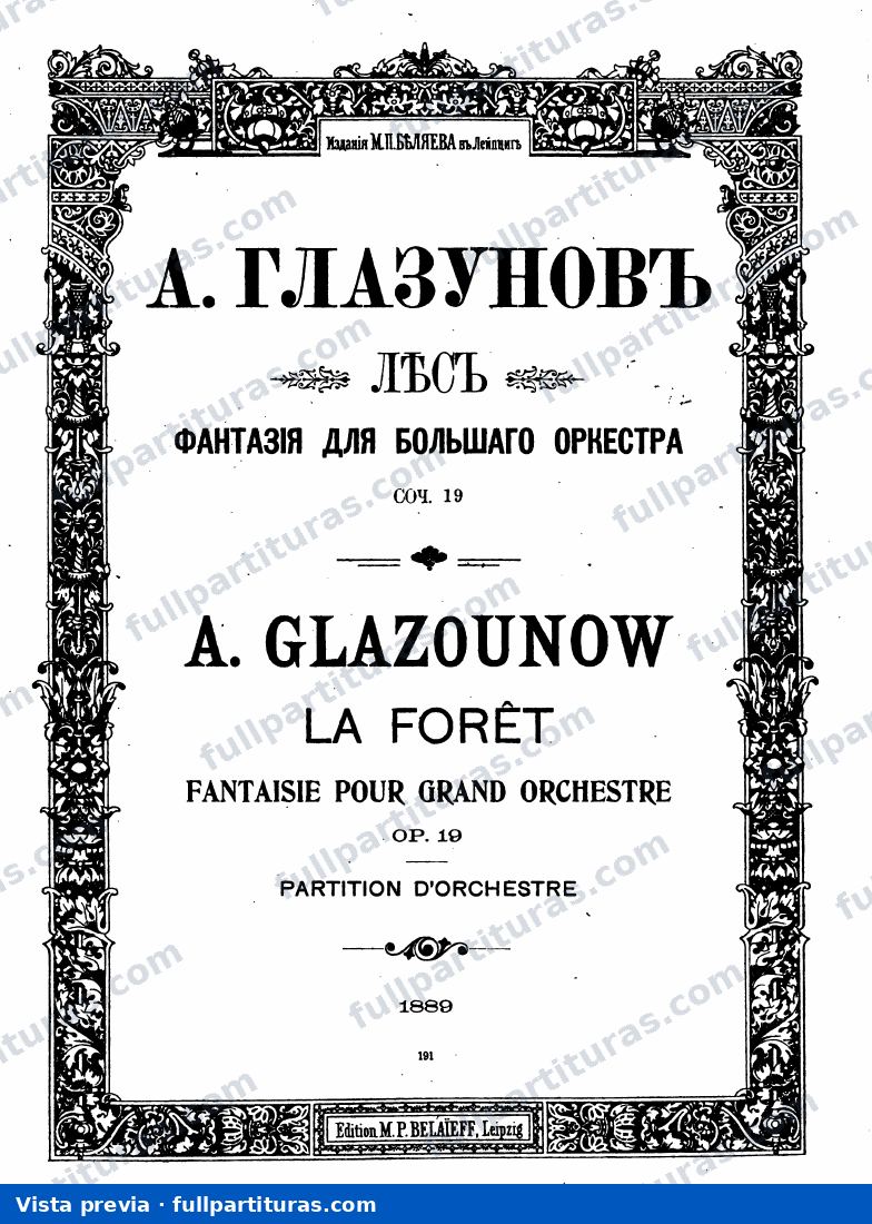 La Forêt, Op.19 — preview