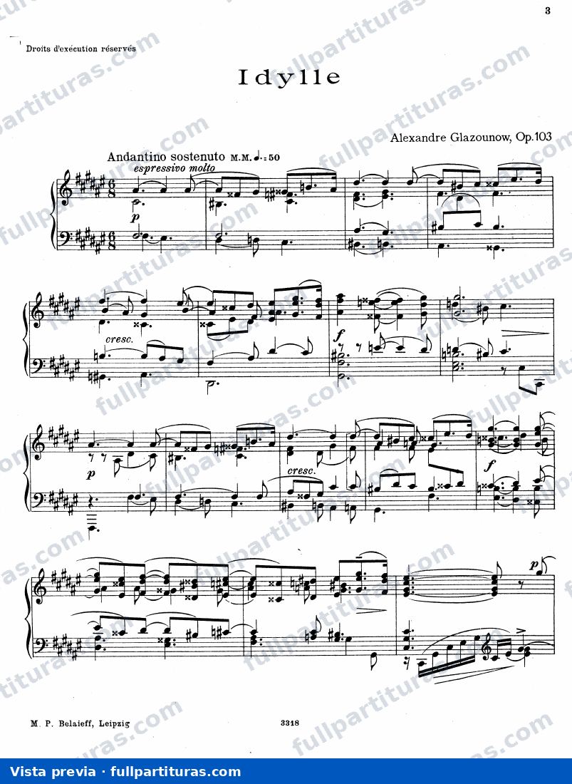 Idylle Op. 103 — preview