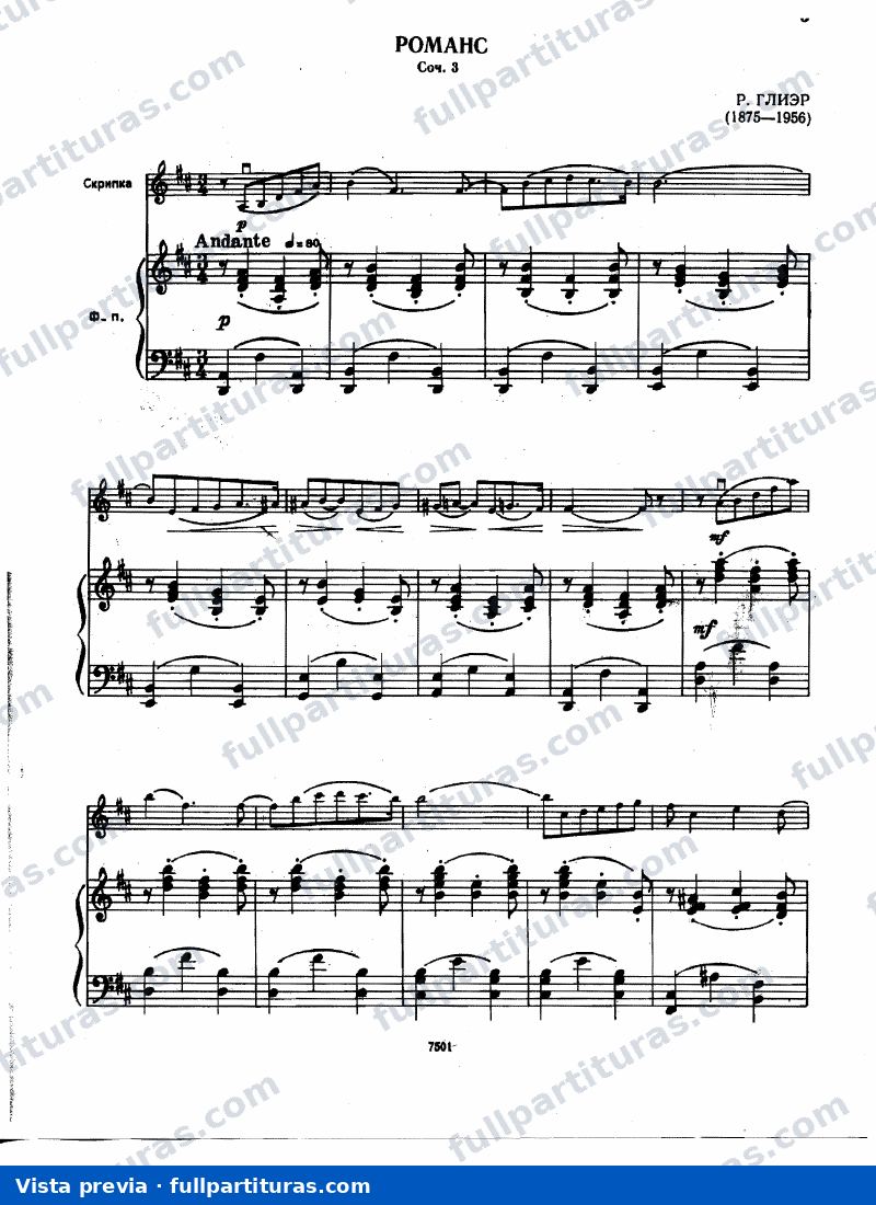 Romance, Op.3 — preview