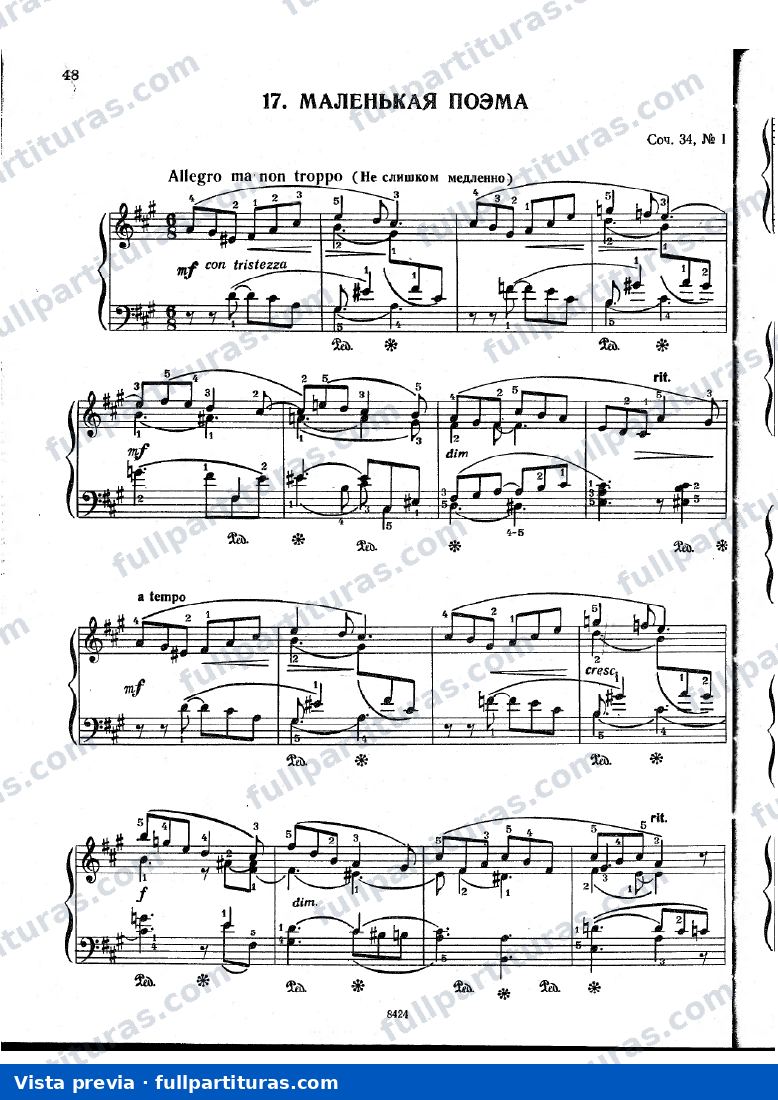 24 Piezas Caractéristiques pour la Jeunesse, Op.34 — preview