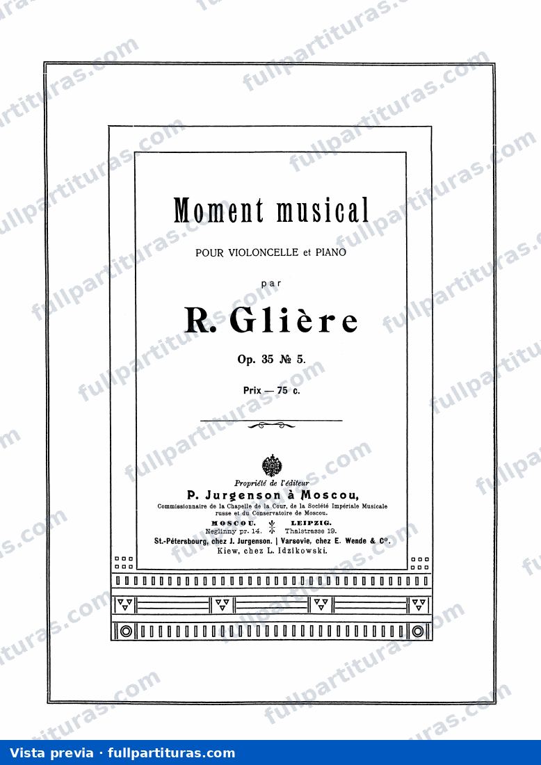 Nº 5 violoncello y piano — preview