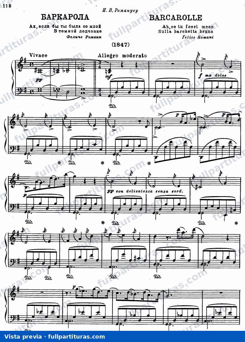 Barcarolle — preview