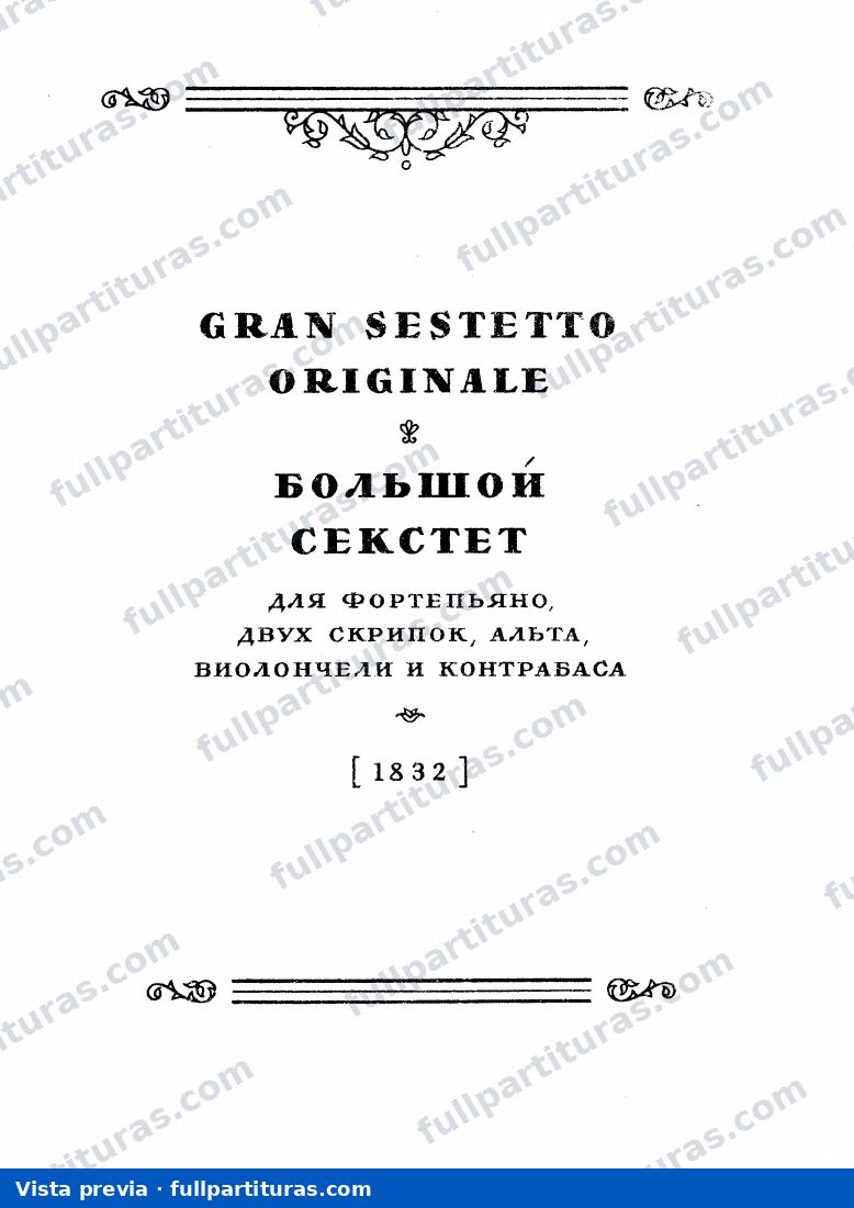 Gran Sextet — preview