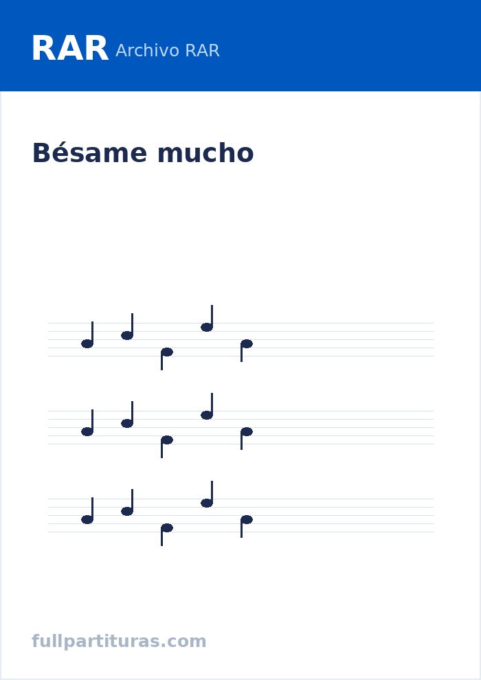Bésame mucho — vista previa