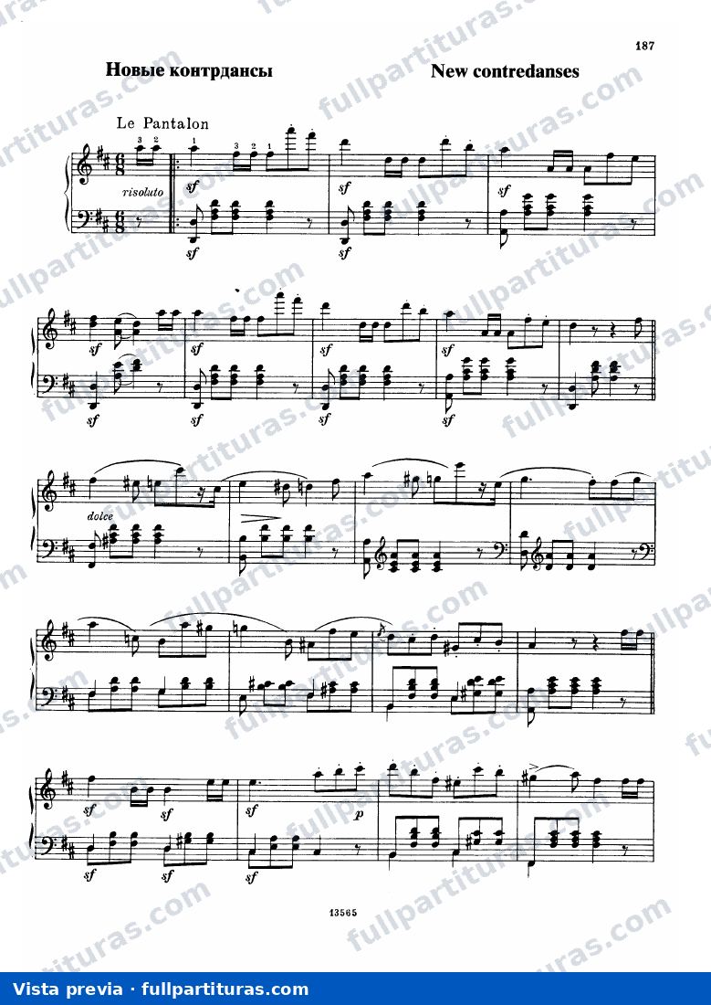 5 Contradanzas francesas — preview