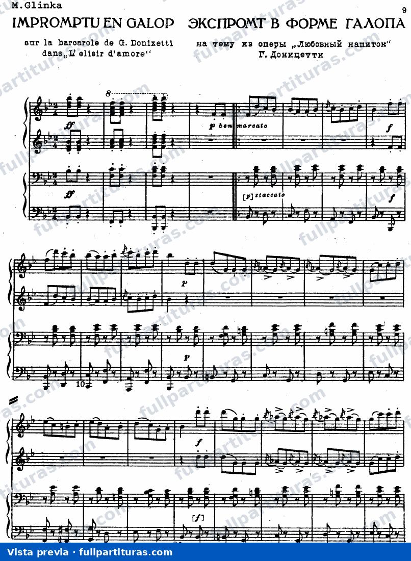 Impromptu-Galop en B mayor — preview