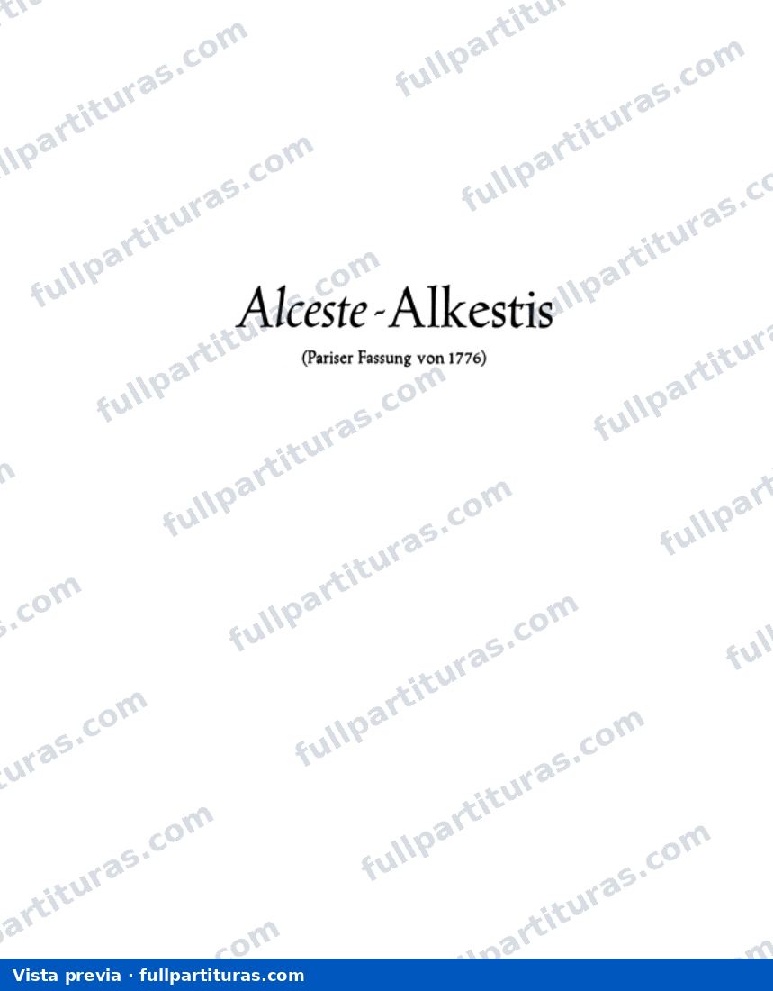 Alceste: Acto I — preview