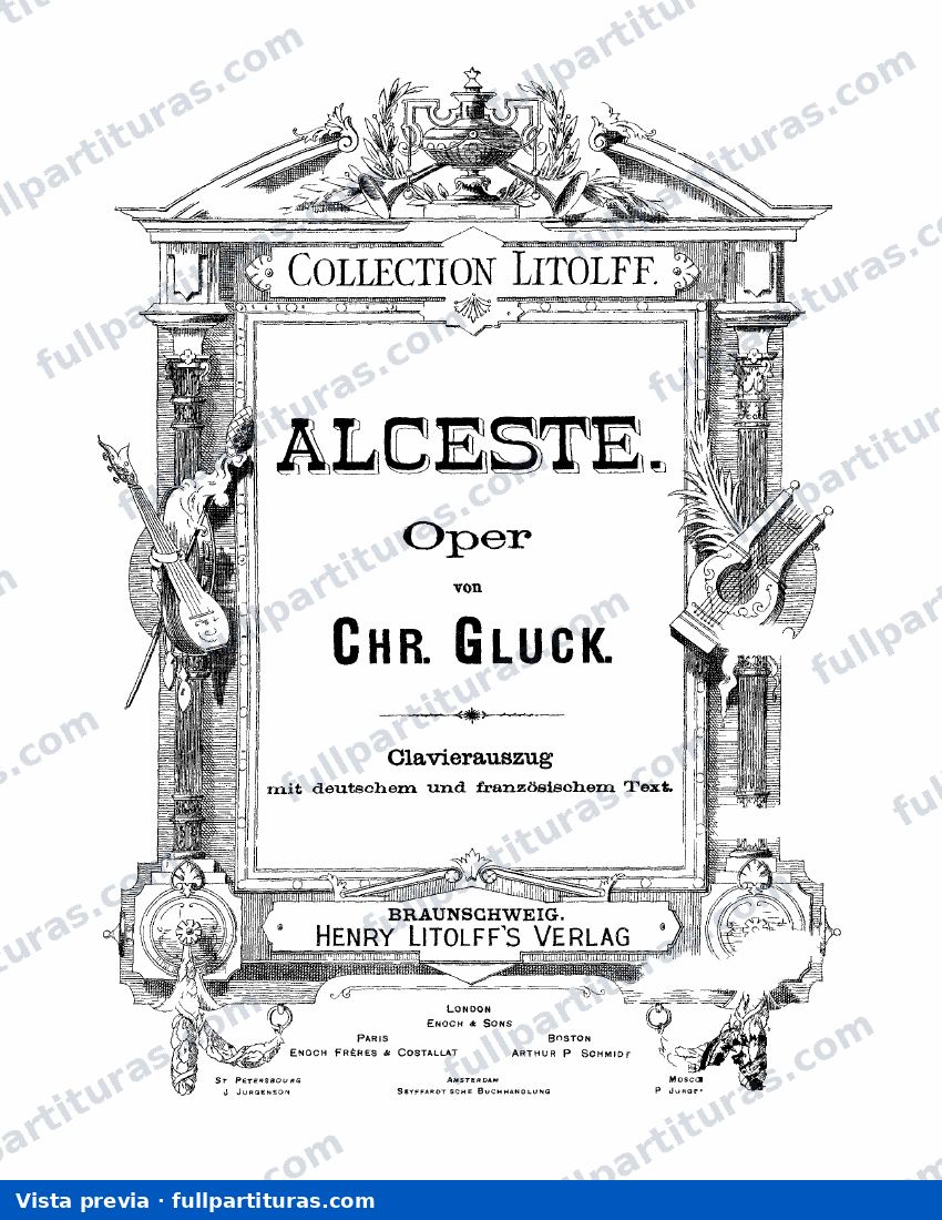Alceste: Reducción con acc. de piano — preview
