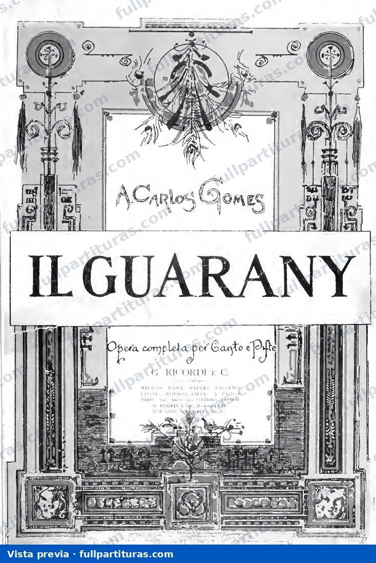 Il Guarany: Versión con acc. piano — preview
