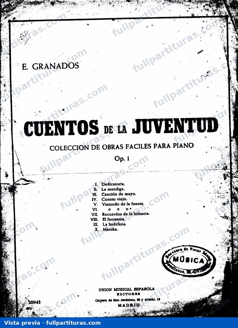 Cuentos de la juventud, Op.1 — preview