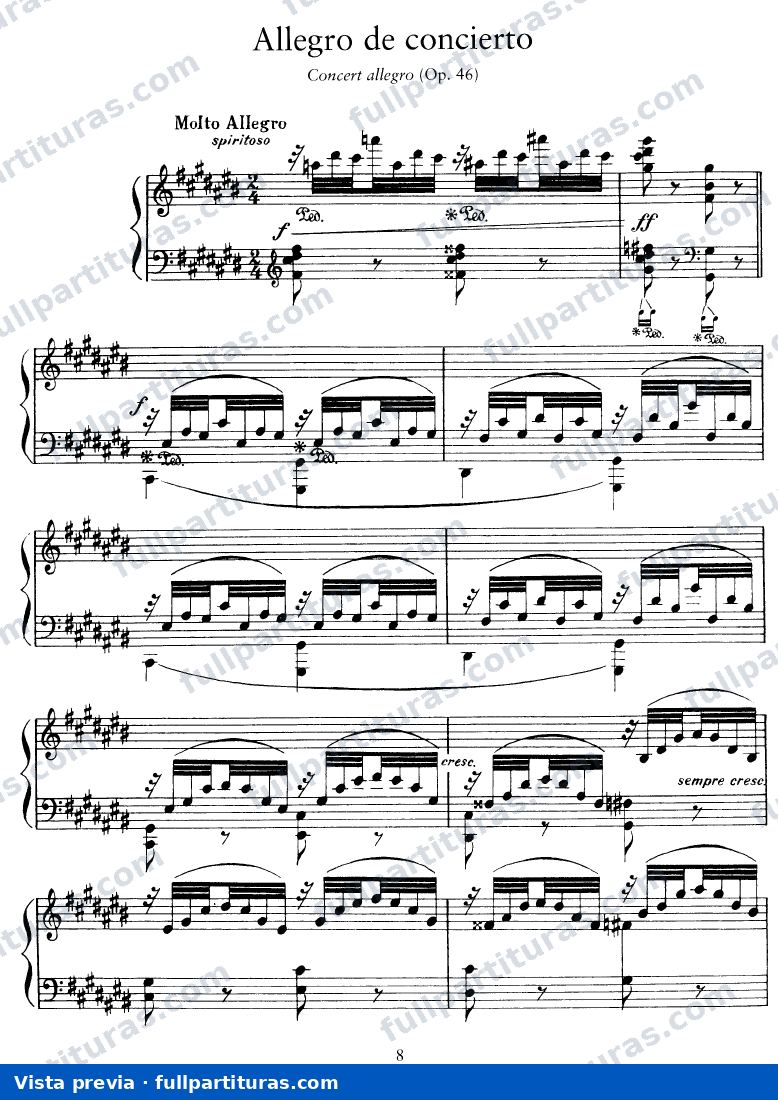 Allegro de Concierto, Op.46 — preview
