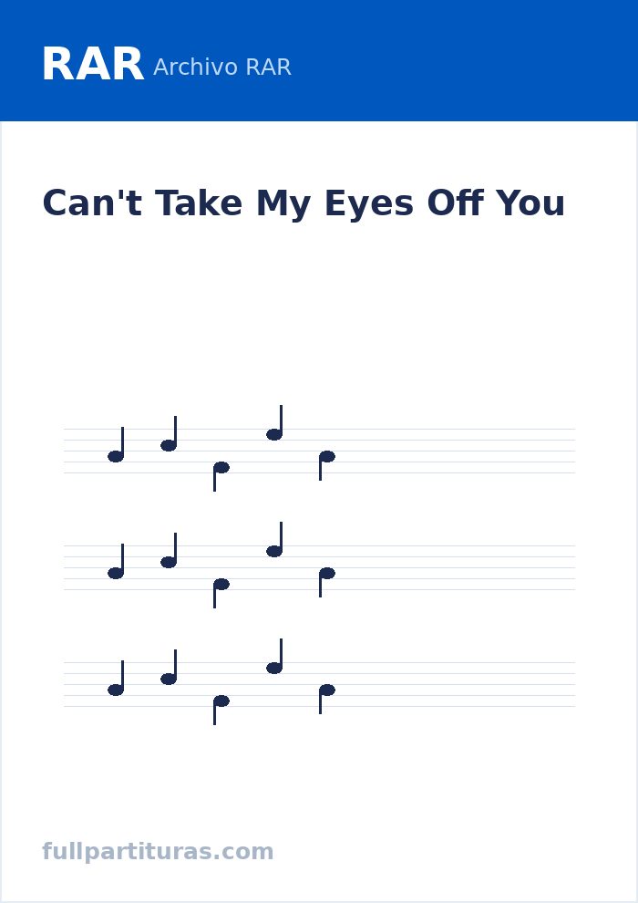 Can't Take My Eyes Off You — preview