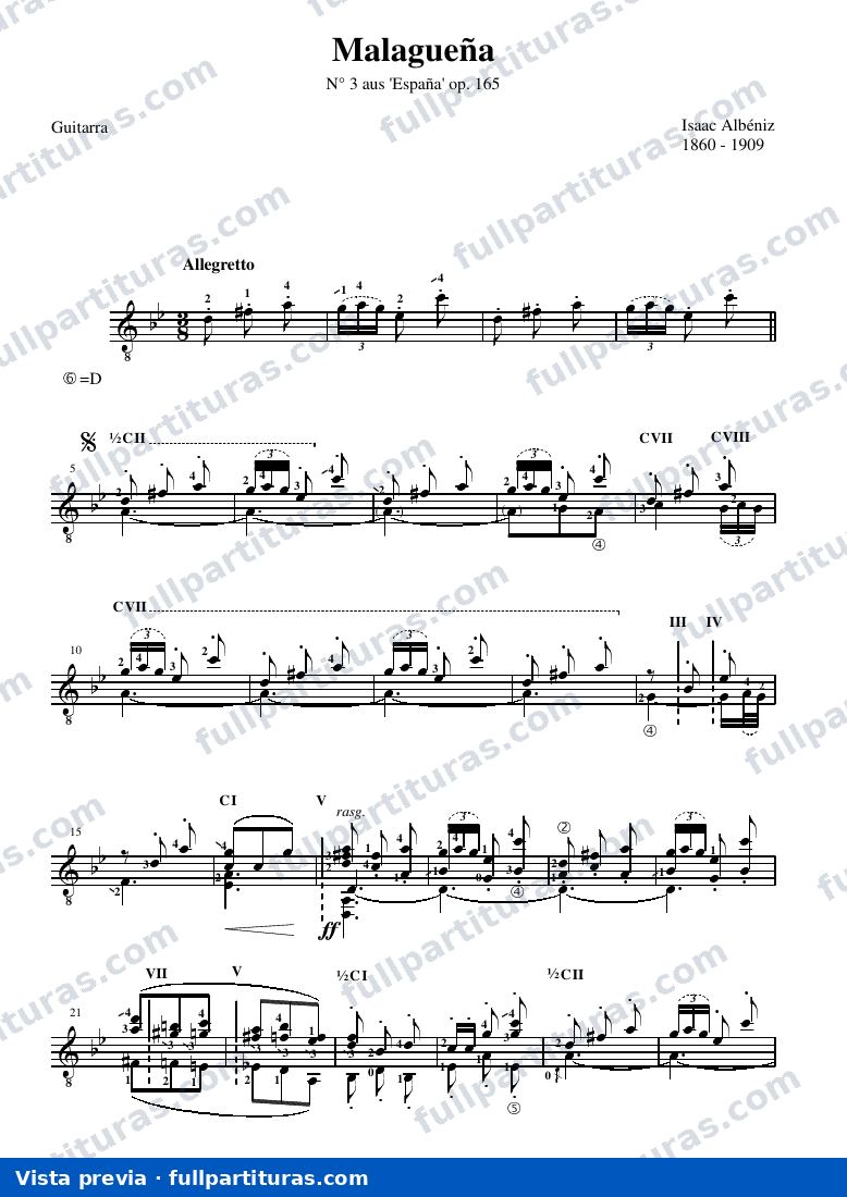 Op. 47: Malagueña — Vorschau